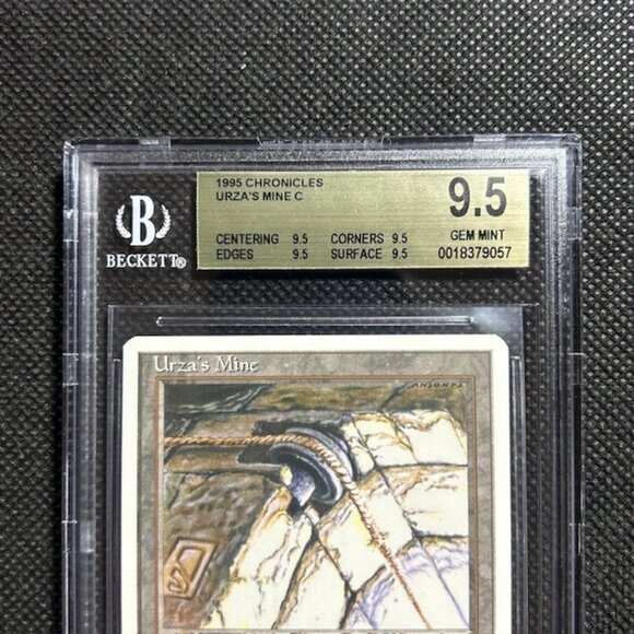 1995 MTG Magic The Gathering Chronicles Urza's Mine Pulley Quad BGS 9.5 Gem Mint - Picture 2 of 3